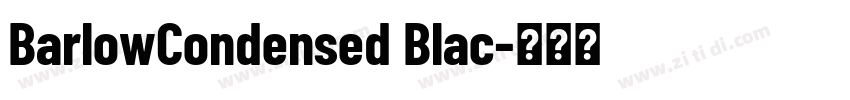 BarlowCondensed Blac字体转换